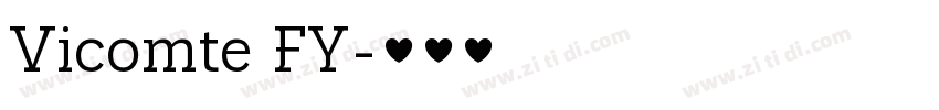 Vicomte FY字体转换